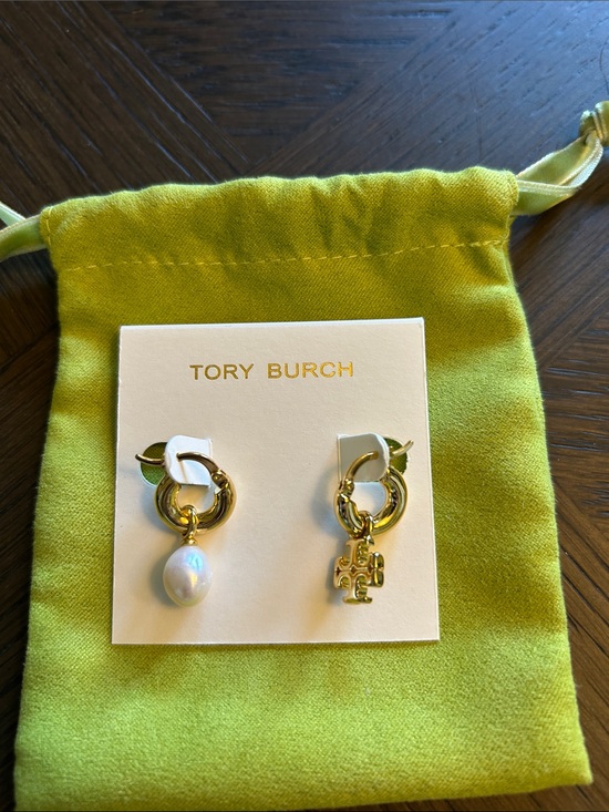 Tory Burch Jewelry - Tory Burch Mixed Metal and Enamel Earrings with TB Dusty PICK ONE